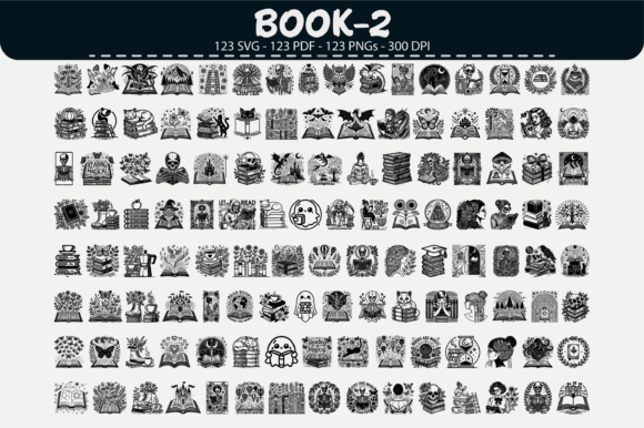 Book Clipart Bundle – 123 Designs: A Comprehensive Guide for Creators