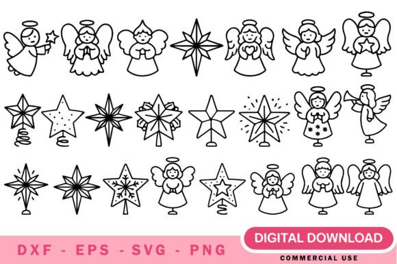 Christmas Tree Toppers SVG Bundle: The Final Touch for Holiday Crafting