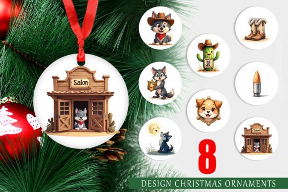 Cute Werewolf Cowboy Ornament Design Guide