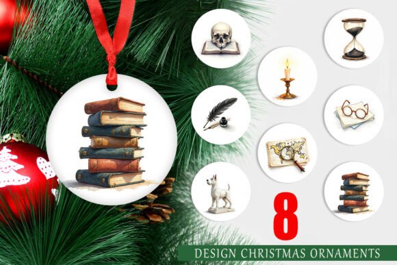Dark Academia Ornament: A Scholarly Approach to Holiday Decor