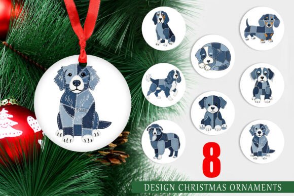 Denim Dog Patchwork Ornament Guide