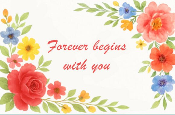 Elevating Brand Aesthetics with the Watercolor Floral Corner Frame
