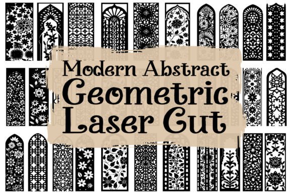 Elevating Design with Modern Abstract Geometric Laser Cut Patterns