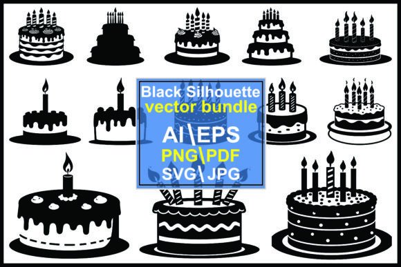 Elevating Event Branding with the Birthday Cake Event Silhouette Collection