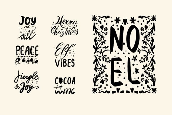 Elevating Holiday Designs with Hand-Drawn Christmas Lettering in SVG