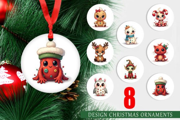 Evaluating the Creepy Cute Stitched Ornament PNG Set for Holiday Design