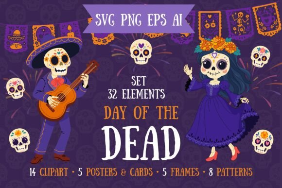 Evaluating the Day of the Dead Clipart Set Collection for Professional Design Workflows