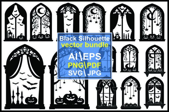Evaluating the Spooky Halloween Silhouette Set for Creative Projects