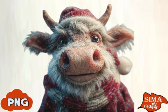 Gnome Christmas Cow Sublimation: Integrating Whimsical Holiday Assets into Your Design Workflow