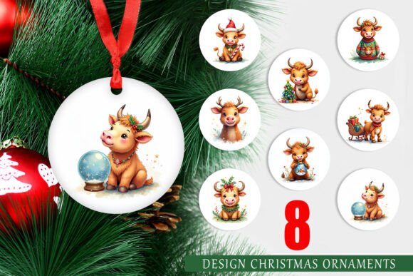 Highland Cow Christmas Ornament PNG: A Guide to Festive Farmhouse Decor