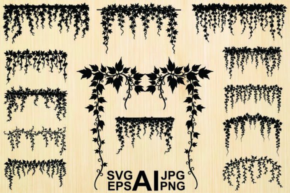 Leaves Vinegarroon Black Silhouette Design