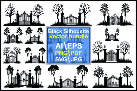 Mastering the Aesthetic of Gate Silhouette Vector Art in Modern Design