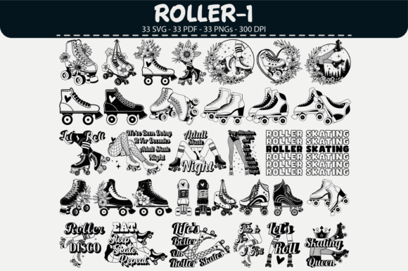 Roller Skating Vector Clipart – 33 Design: A Practical Guide for Creators and DIY Enthusiasts