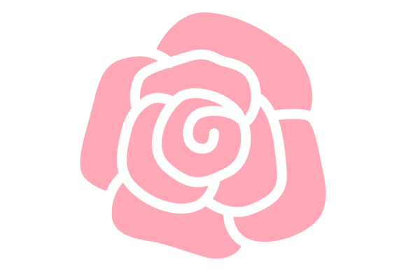 Rose Flower Flora Icon: Natural Plant Design