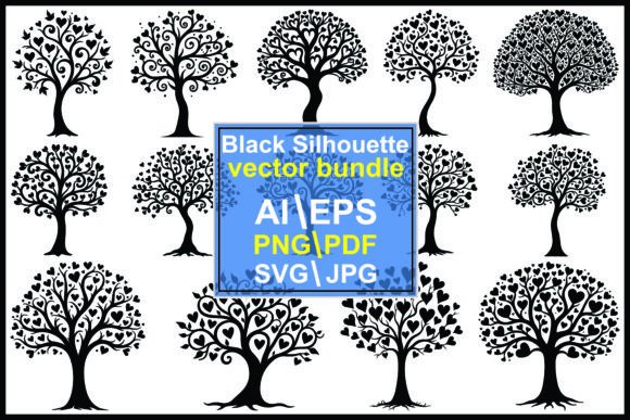 Silhouette Tree Heart Shaped Leaves: A Guide to Elegant Design Usage