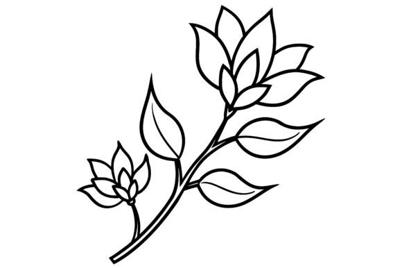 Strategic Application of Abstract Flower Branch Minimal Line Draw in Modern Branding