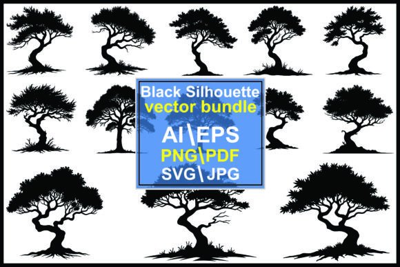 Stylized Tree Silhouettes for Creative Design