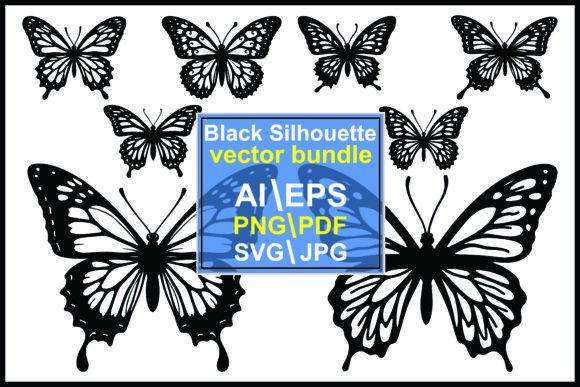 Unlocking Creative Potential with a Butterfly Silhouettes Vector Collection