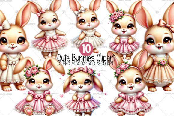 Unlocking Creativity with Adorable Cute Bunnies Clipart for Modern Design Projects