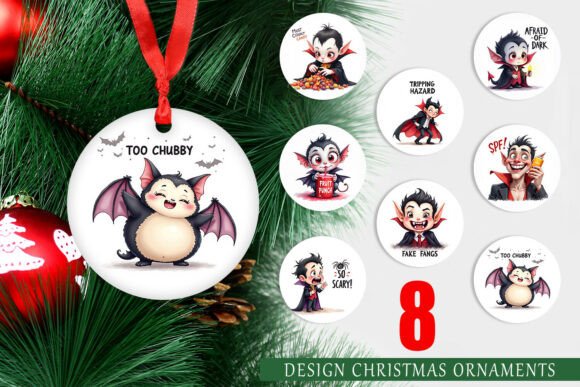 Vampire Ornament PNG: A Spooky Twist for Your Holiday Decor