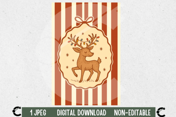 Vintage Christmas Reindeer Wall Poster: Elevating Your Holiday Decor with Nostalgic Charm