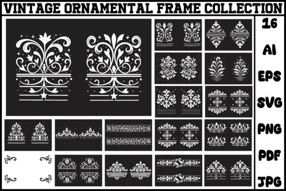 Vintage Ornamental Frame Collection: Elevating Design with Timeless Elegance